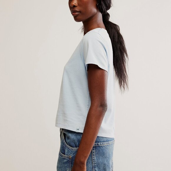 🆕 FREE PEOPLE We The Free Everyday Tee / Ice Water - Picture 2 of 5